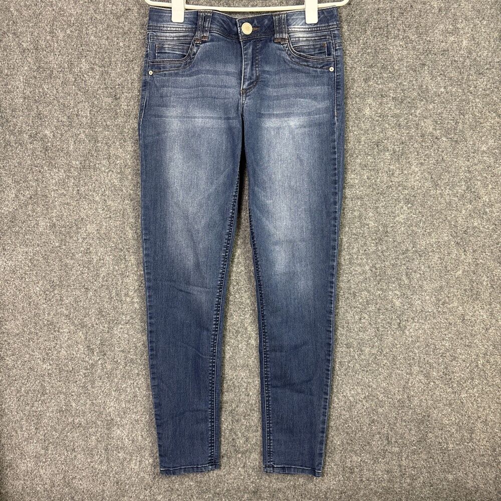 Democracy Skinny Jeans Womens Sz 6 Blue Ab Technology Stretch Modern Millennial
